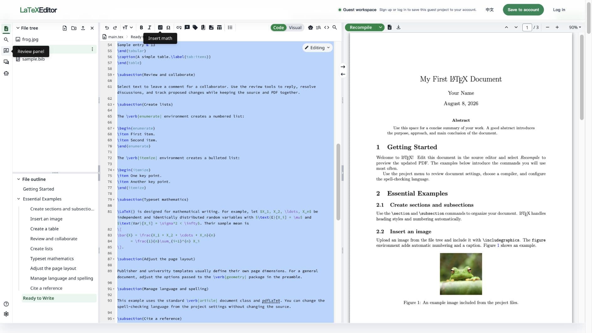 Real-time academic LaTeX collaboration